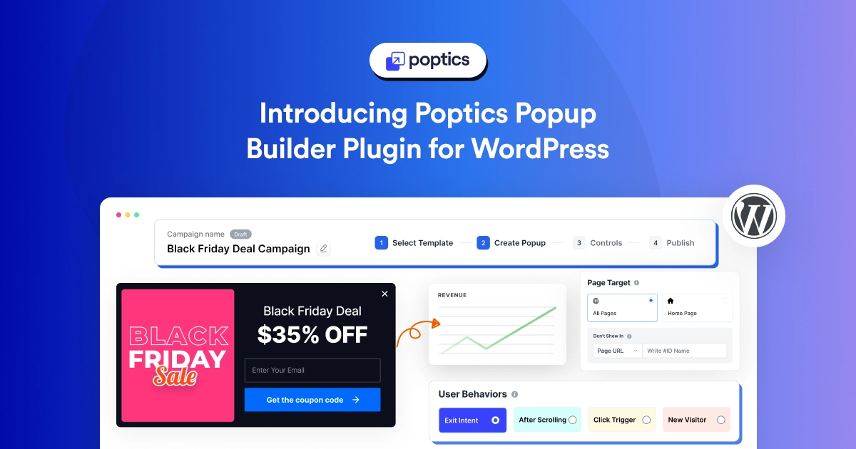 Introducing Poptics Popup Builder for WordPress: Convert Every Lead into Sale with Conversion-Driven Popups!