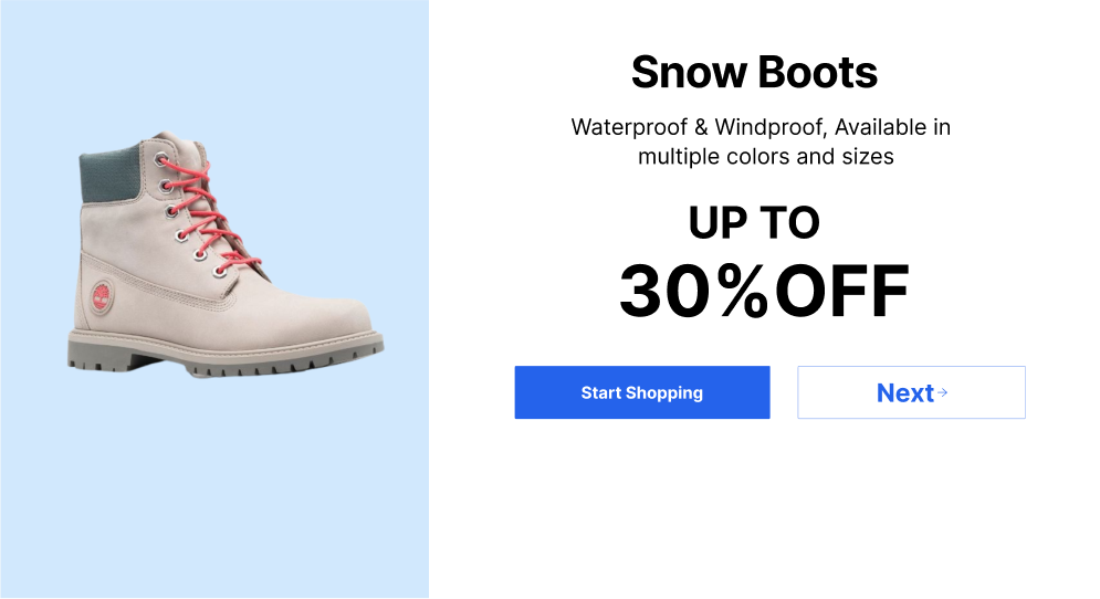 Category-specific popup