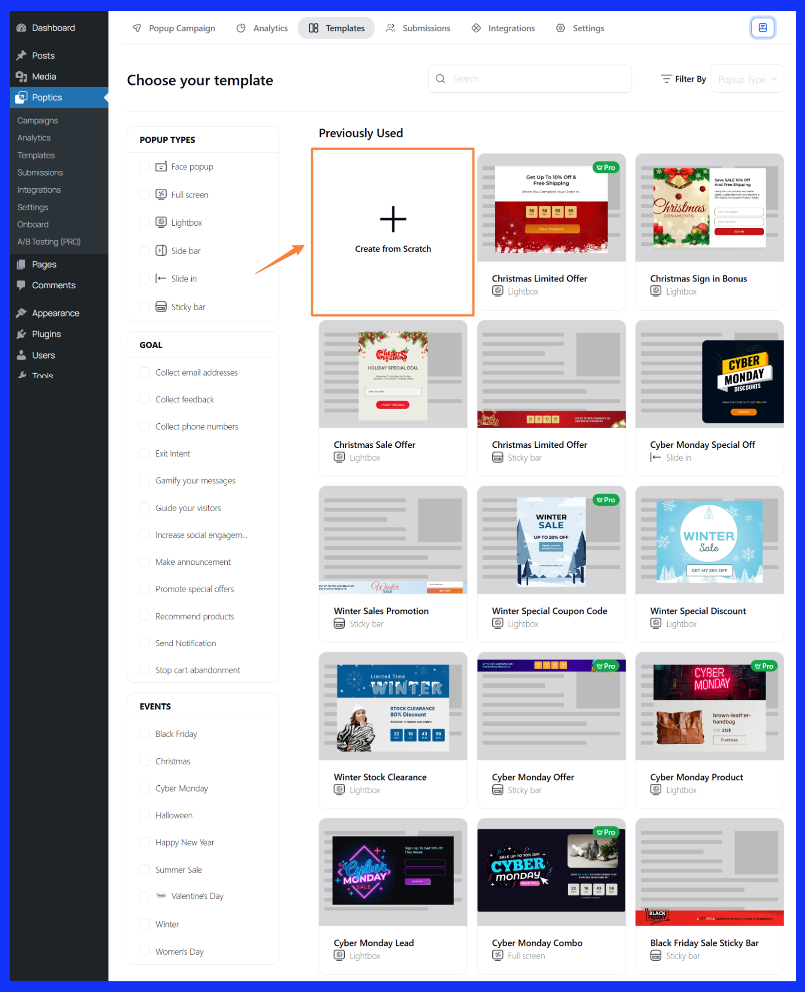 Create popup from Scratch