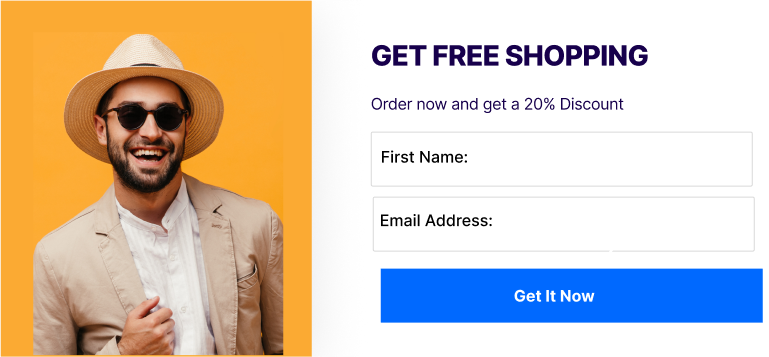 Welcome discount for first-time shoppers