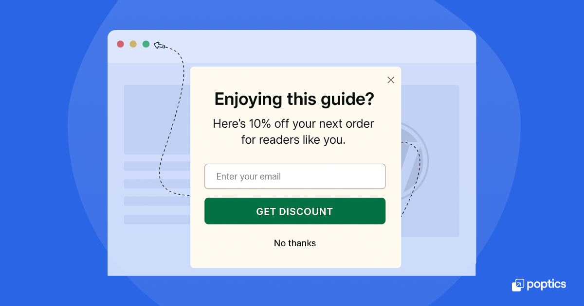 Scroll or time-triggered popups