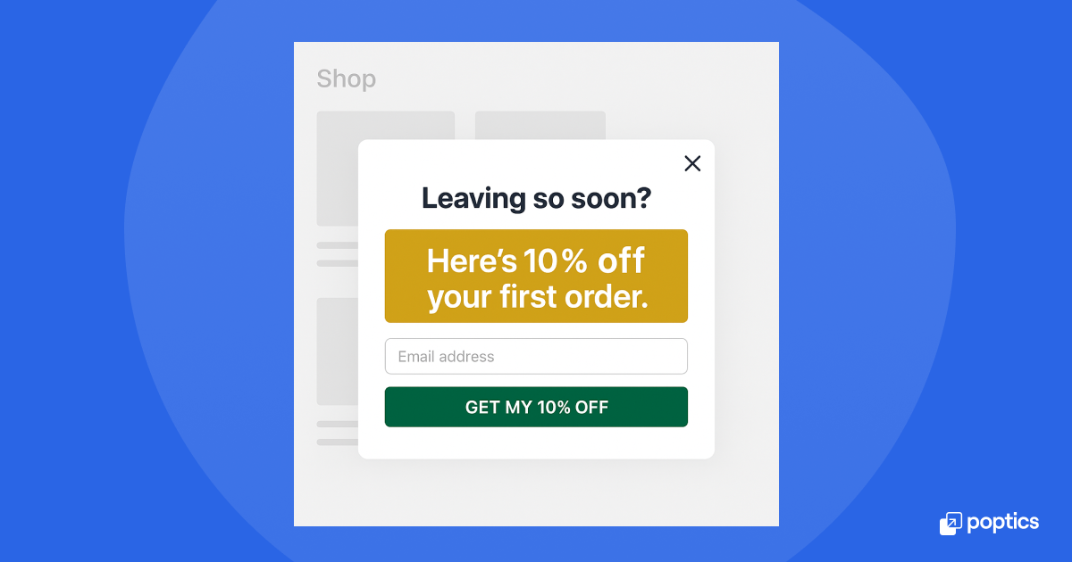 Exit-intent popups