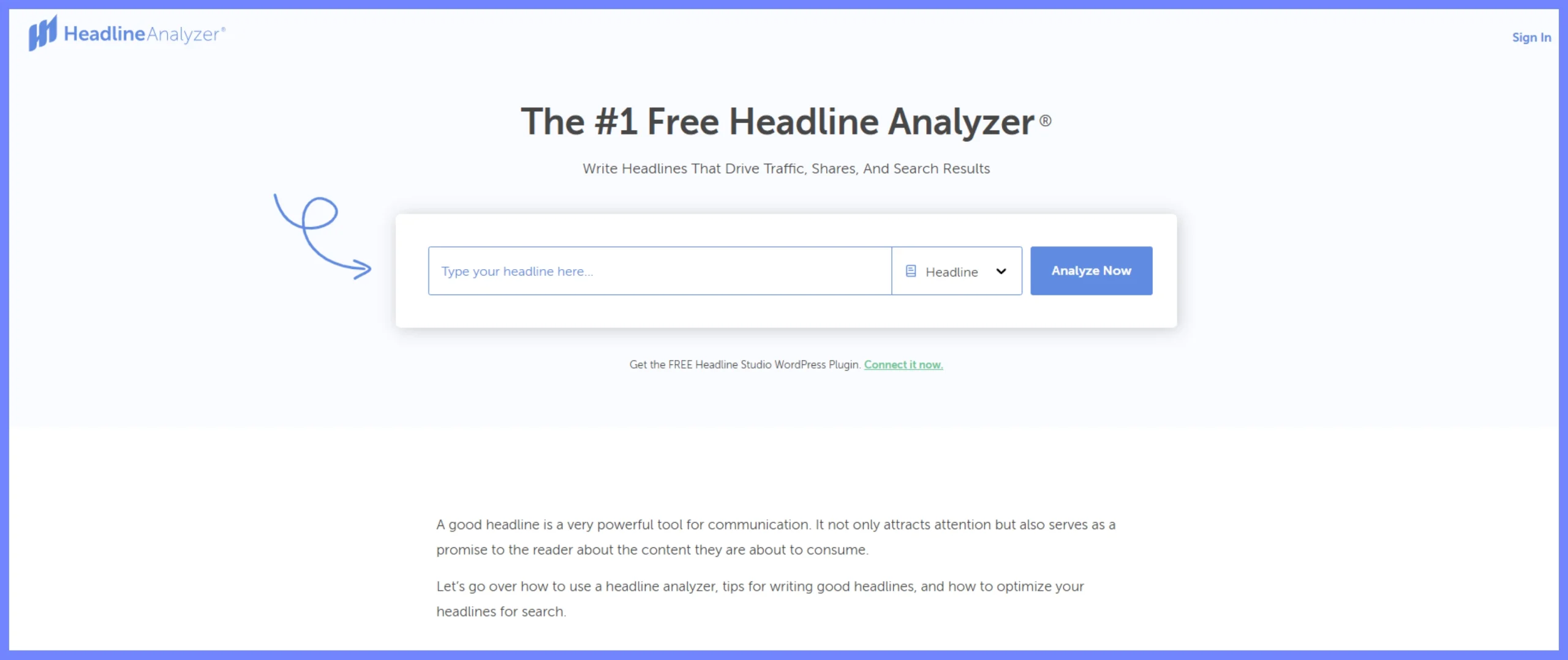 CoSchedule Headline Analyzer