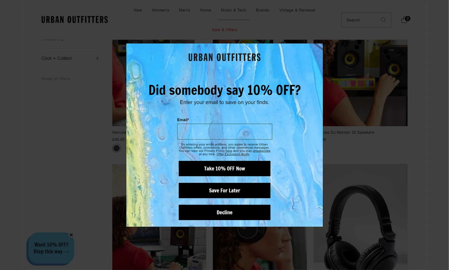Ecommerce Popups
