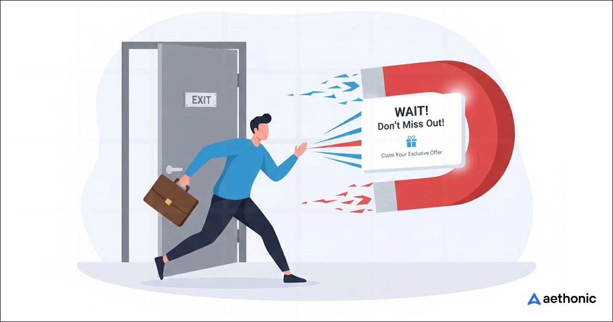 40 ways to win back leaving visitors with exit-intent popups
